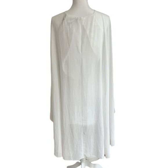 NEW One33 Social Sequin Cape Minidress in Ivory Size 0 - Picture 13 of 13